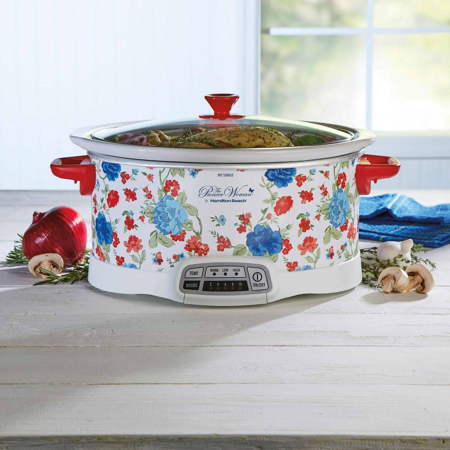 The Pioneer Woman Classic Charm 7qt Programmable Slow Cooker by Hamilton Beach  Crowdfused