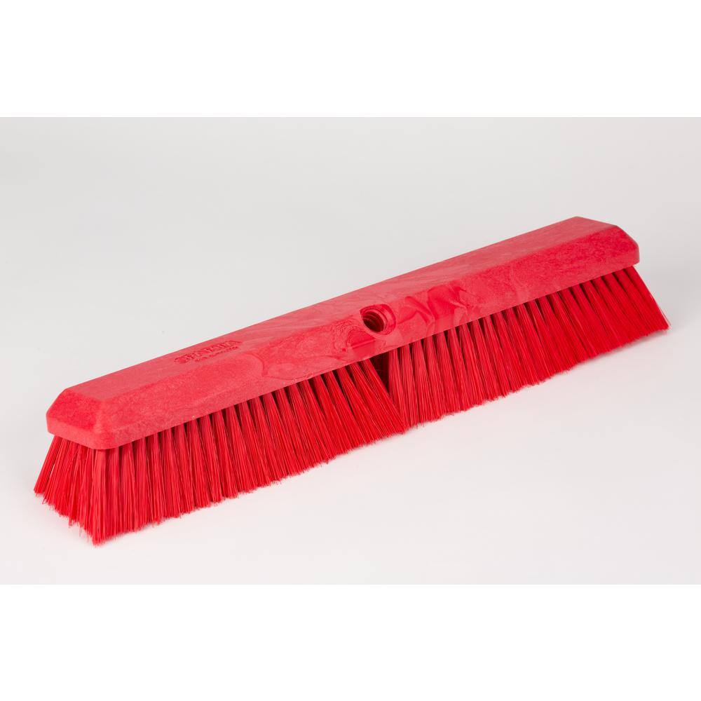 CFS Brands Sparta 18 in. Red Polypropylene Push Broom Head (12-Pack) 41890EC05