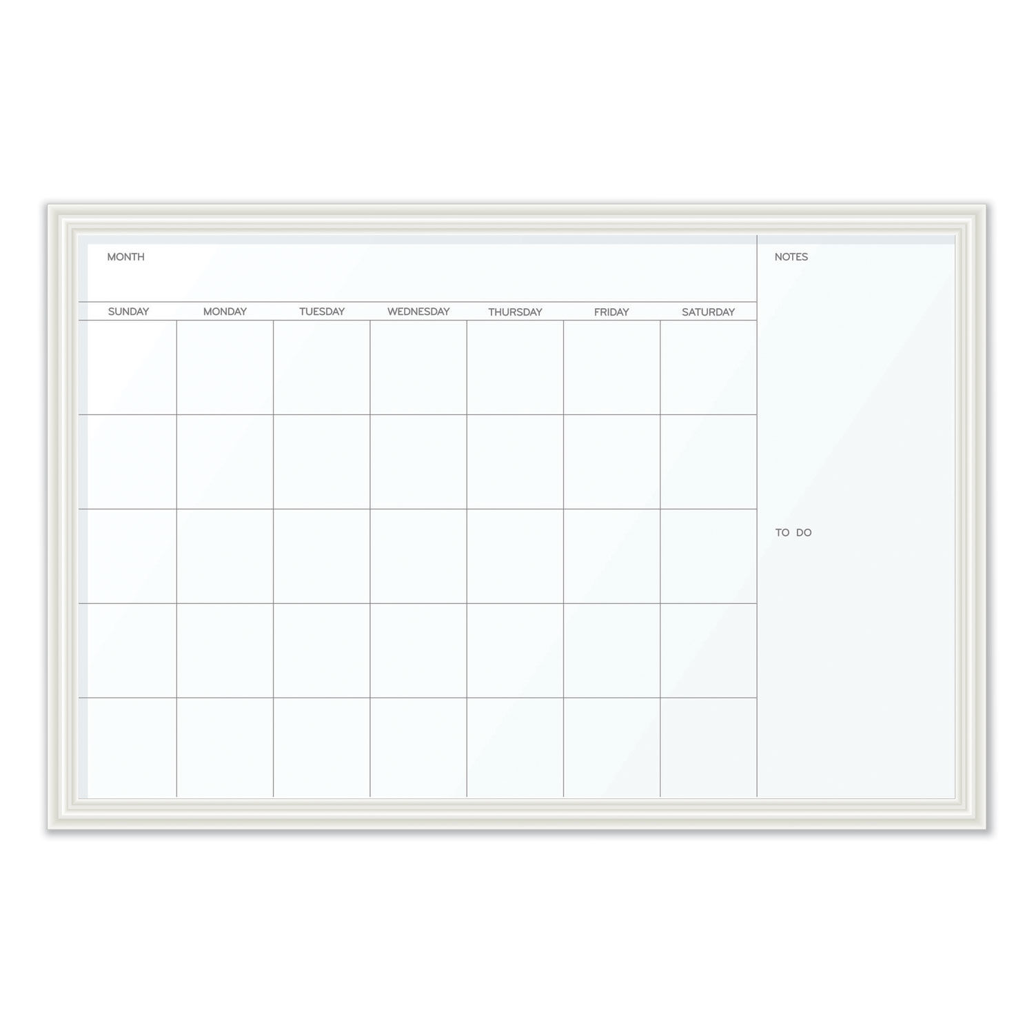 Magnetic Dry Erase Calendar with Decor Frame by U Brands UBR2075U0001