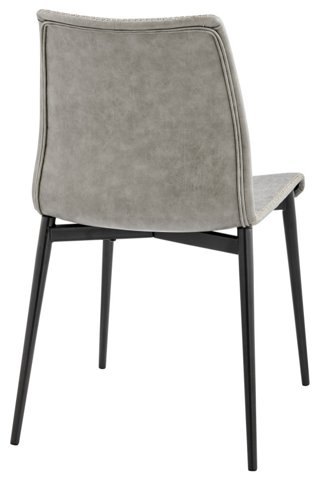 Jayden PU Dining Side Chair  Set of 2   Midcentury   Dining Chairs   by New Pacific Direct Inc.  Houzz