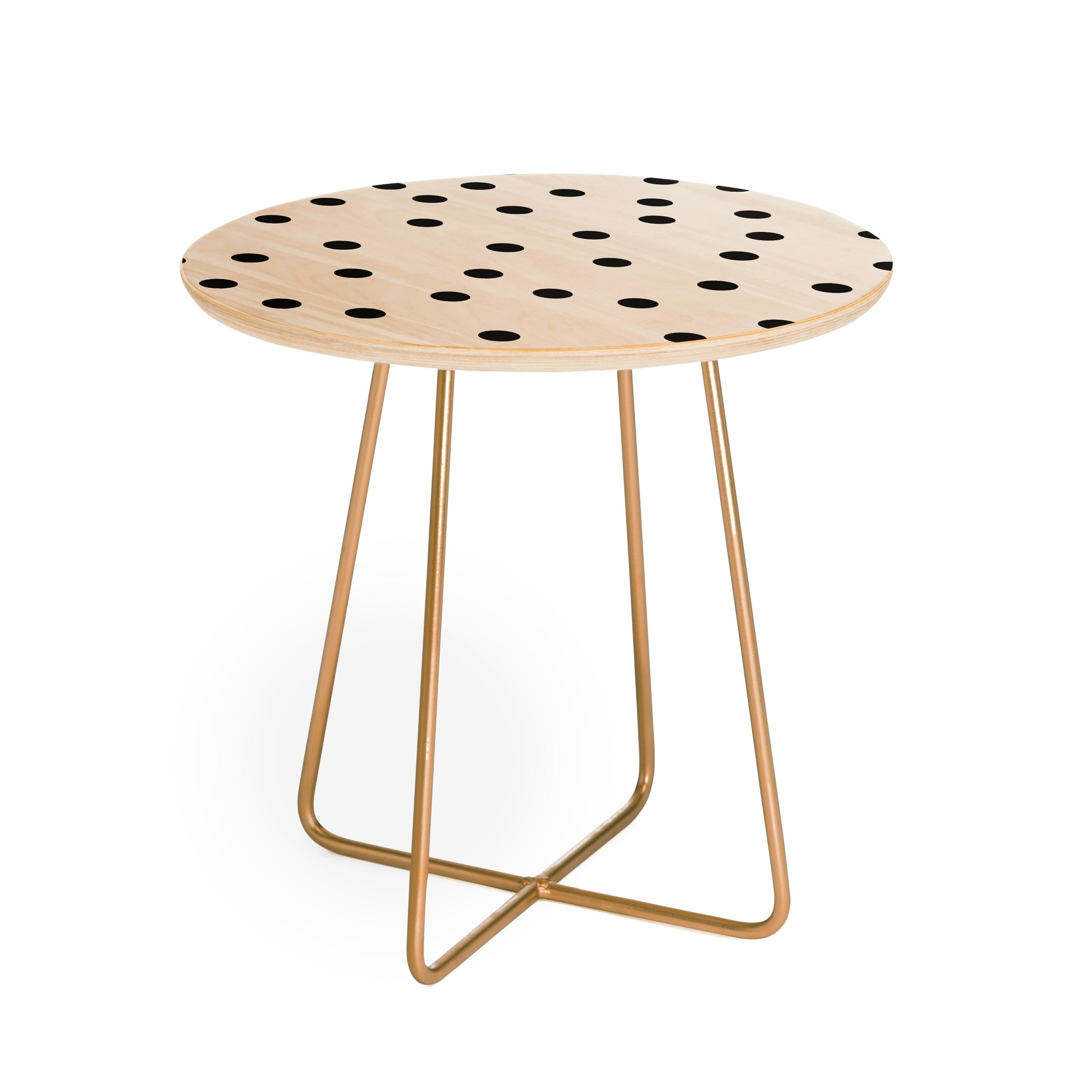 Garima Dhawan Vintage Dot Blacks Round Side Table