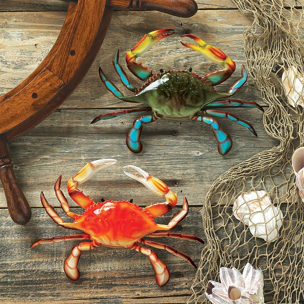 Design Toscano Tropical Crabs Wall Sculptures Set Of Two