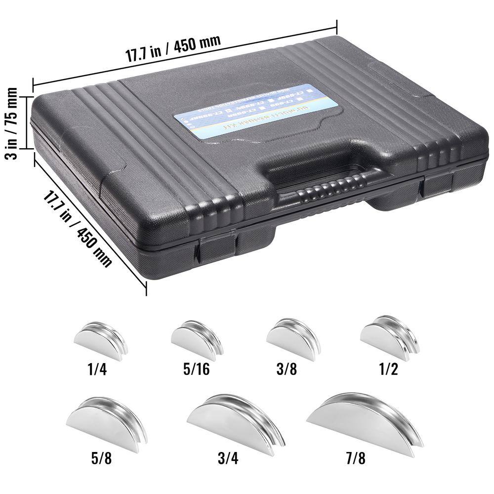 VEVOR Ratcheting Pipe Bender 14 in. to 78 in. Aluminum Alloy Tubing Bender 90 ForwardReverse Bending with 7 Dies Market JLWGJCSGPFXW7G1M2V0