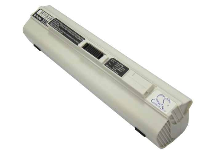 Acer Aspire One 531 Aspire One 751 A White 6600mAh Replacement Battery BatteryClerkcom Laptop and Notebook