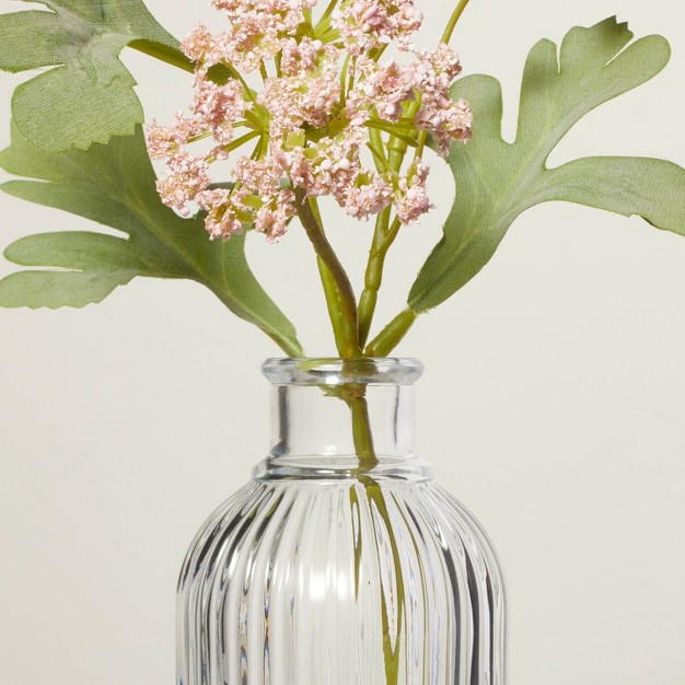 Faux Blush Pink Sedum Flower Arrangement With Magnolia