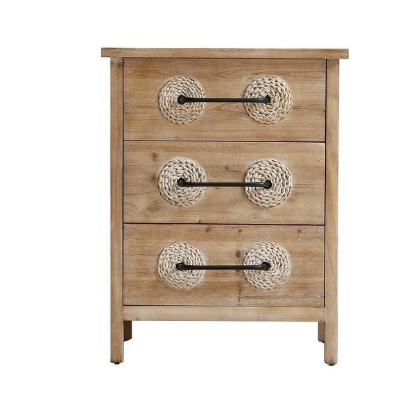 Accent Storage Cabinet Retro Wooden Chest - - 37218266