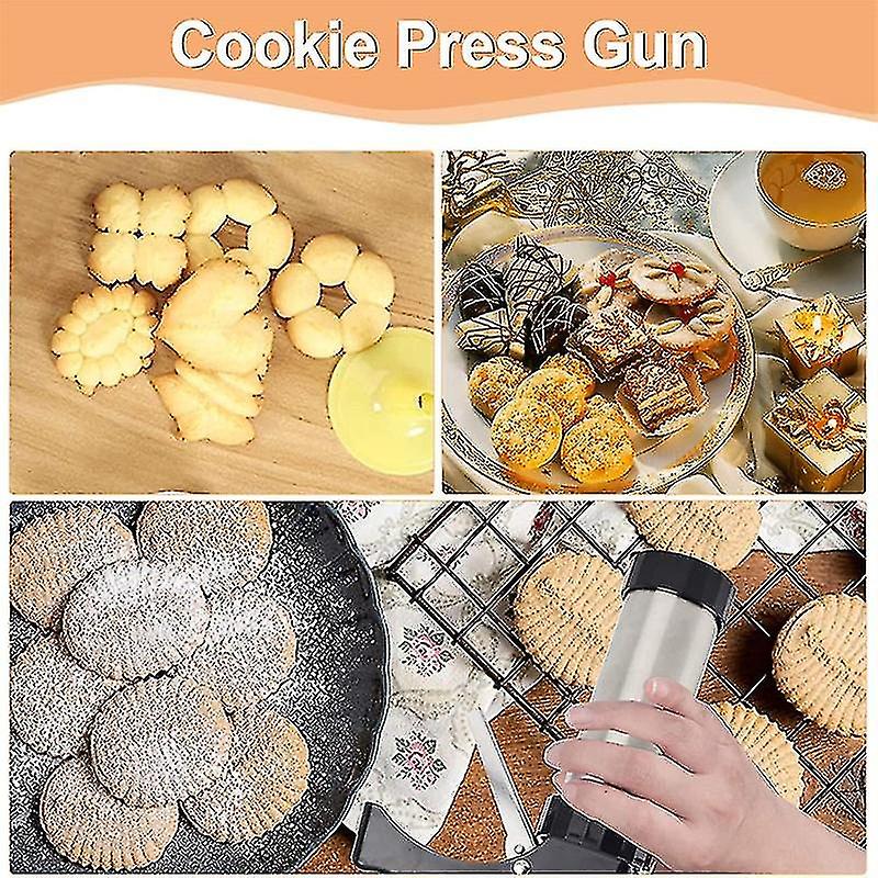 Stainless Steel Cake Cream Decorating Gun Sets Cookie Making Machine Nozzles Mold Pastry Syringe Ext