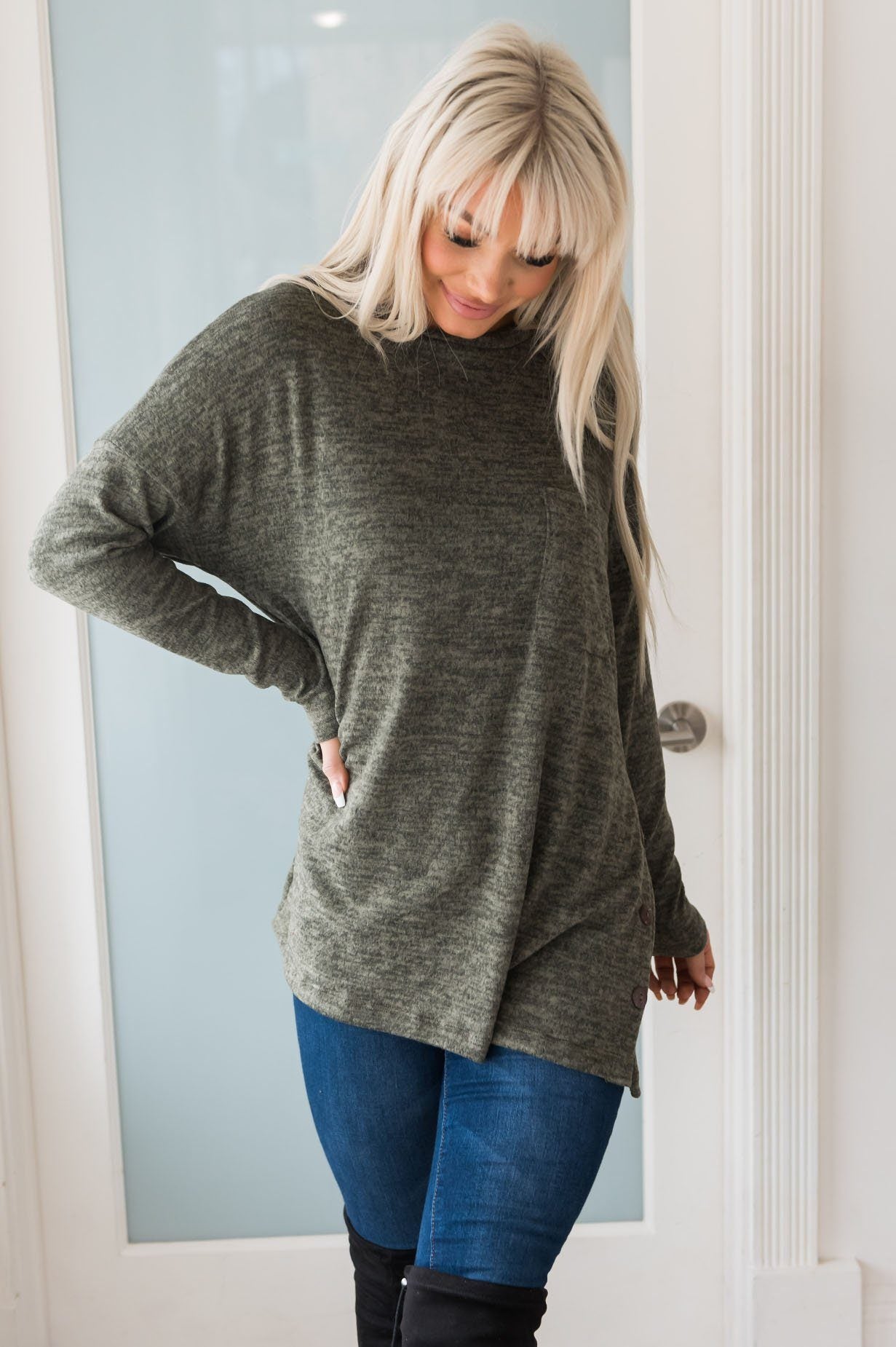 Nothing But Cozy Modest Blouse