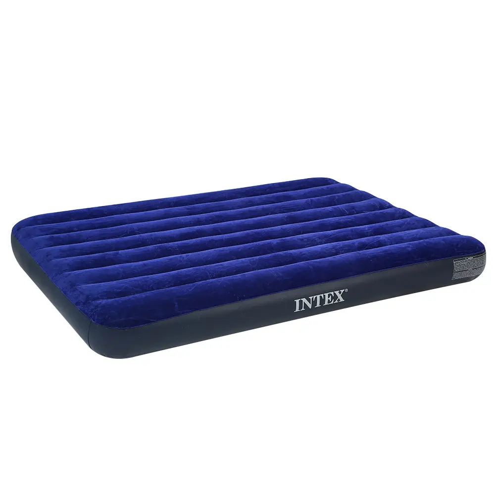 Intex 64759 inflatable double air bed camping mattress with pillow rest classic airbed