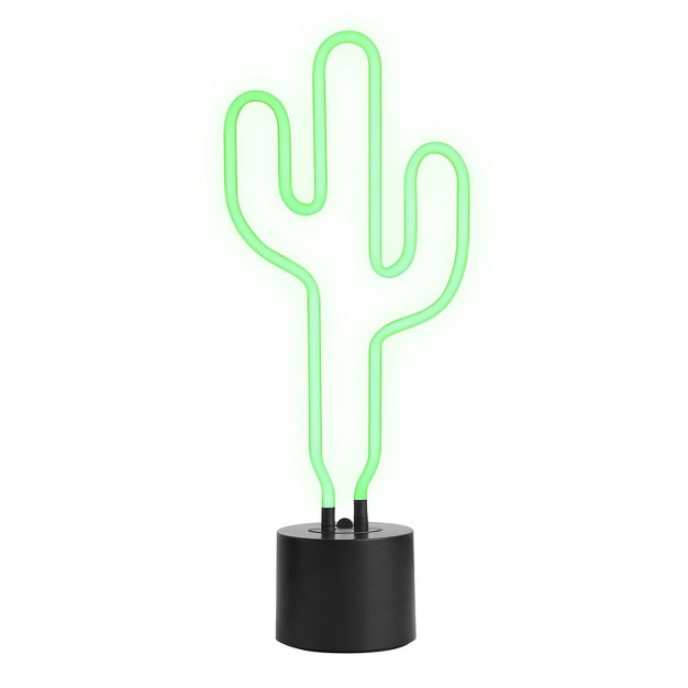 Amped amp Co Cactus Neon Desk Light Cute Cactus Lamp