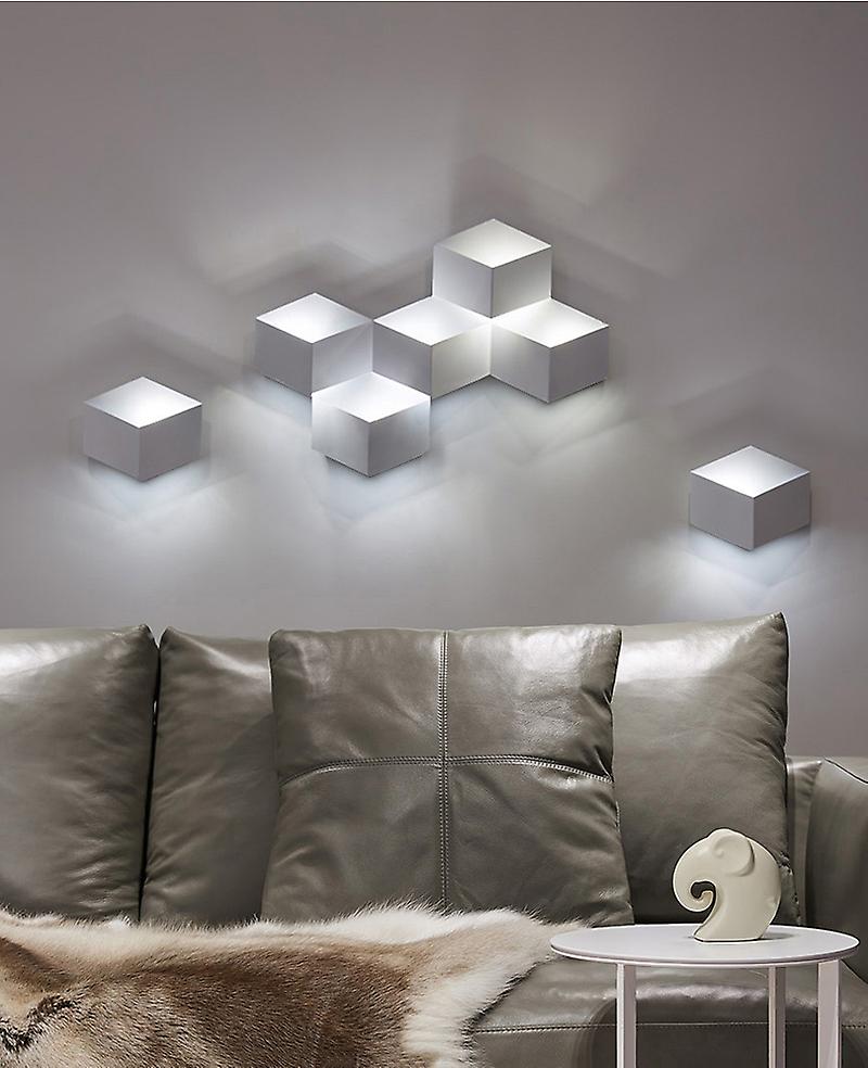 Phube Modern Led Creative Geometric Wall Light Bedside Sconce