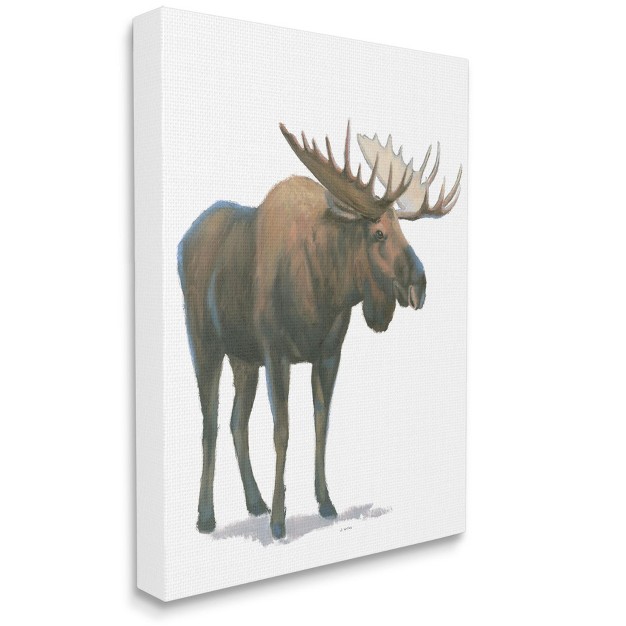 Stupell Industries Minimal Northern Moose Wild Woodland Animal