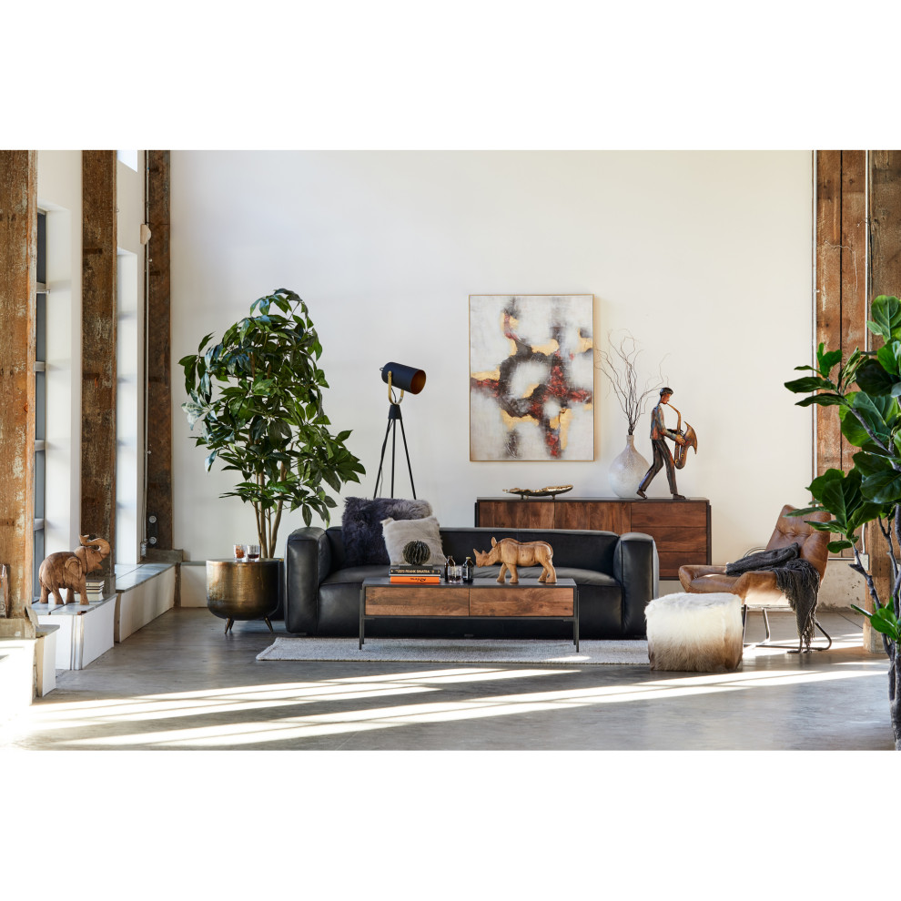 Kettel Accent Table Brass   Midcentury   Side Tables And End Tables   by HedgeApple  Houzz