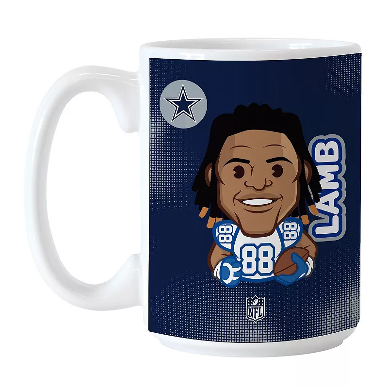 CeeDee Lamb Dallas Cowboys 15oz. Player Caricature Mug