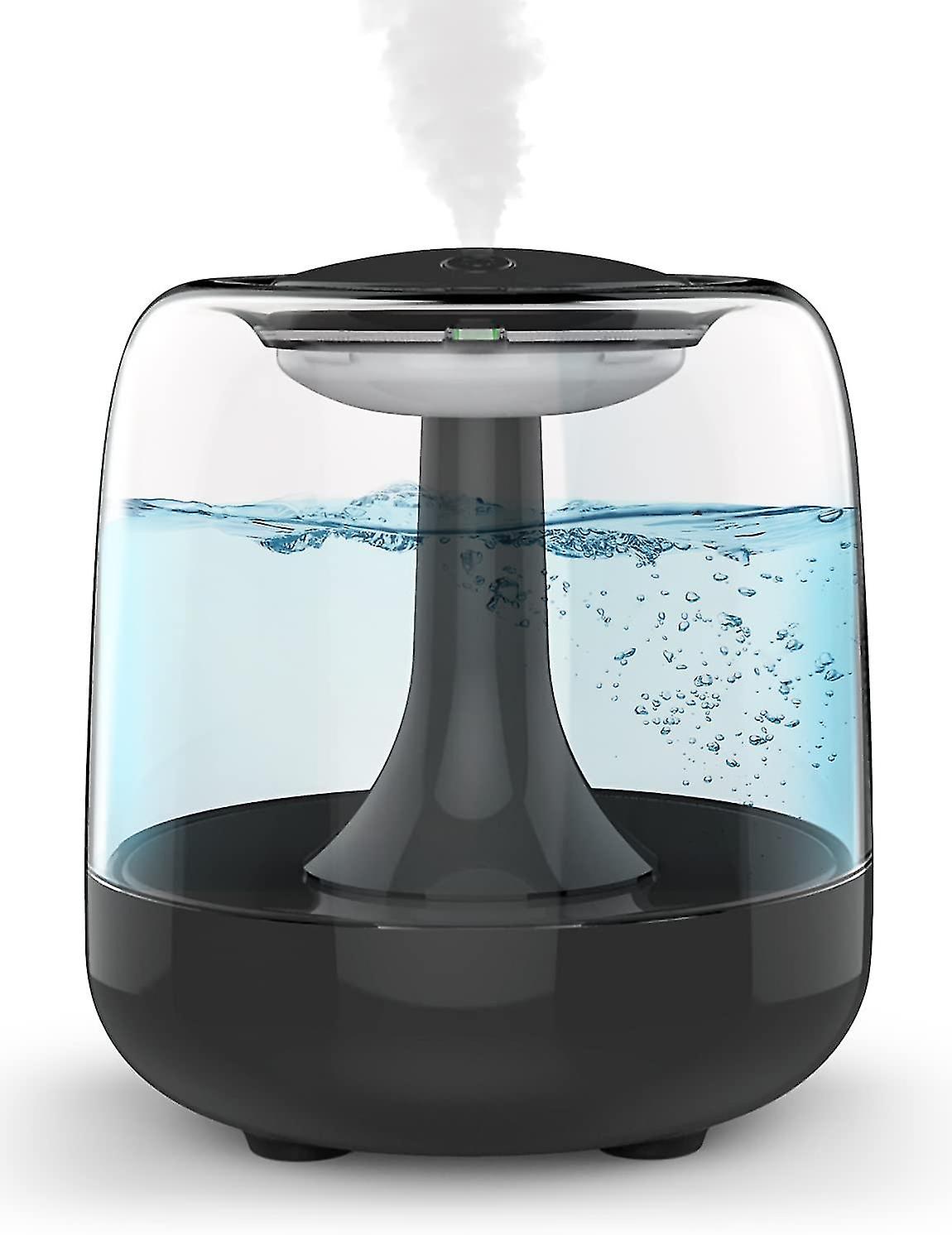 Humidifier， Usb Ultrasonic Air Humidifier 440ml With Colorful Night Light， Auto Shut Off， 2 Mist Modes (black) Crjjkoy