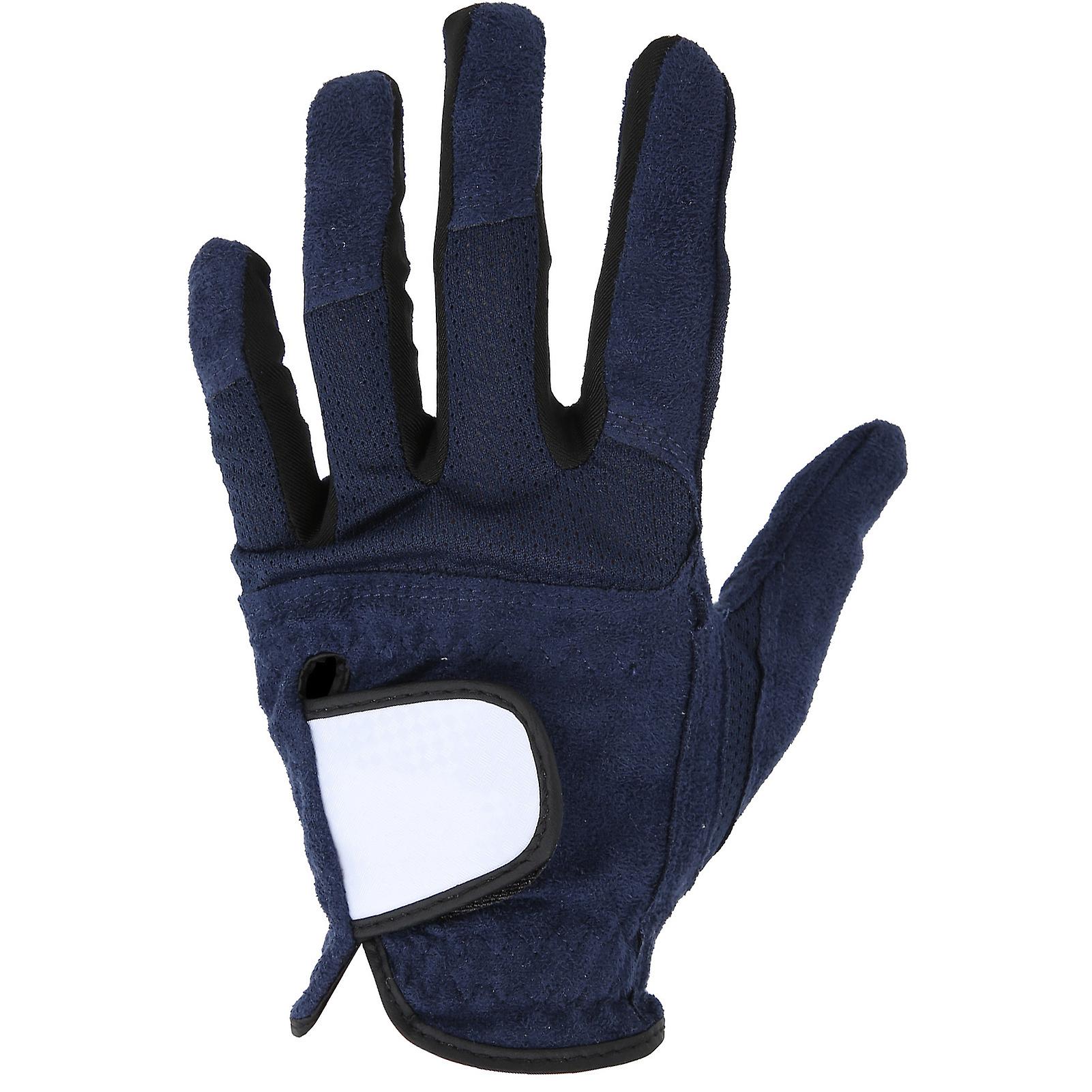 Men Golf Gloves Left Hand Microfiber Sweat Absorbent Soft Breathable Golf Gloves Royal Blue23#