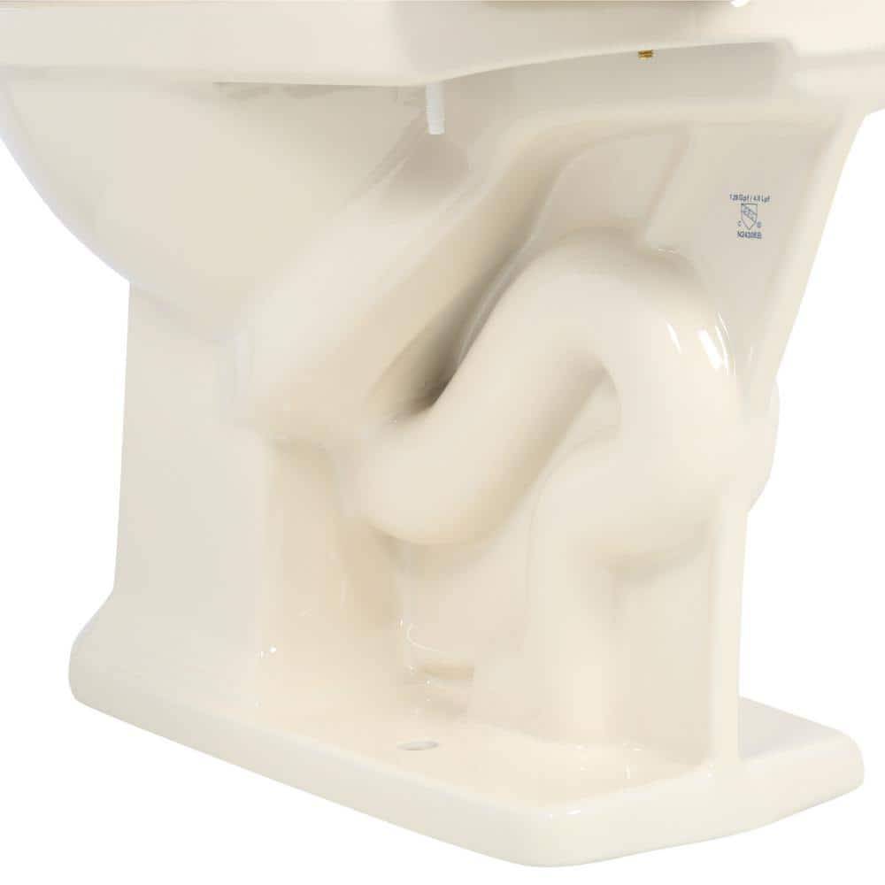 Glacier Bay 2piece 10 GPF128 GPF High Efficiency Dual Flush Elongated Toilet in Bone