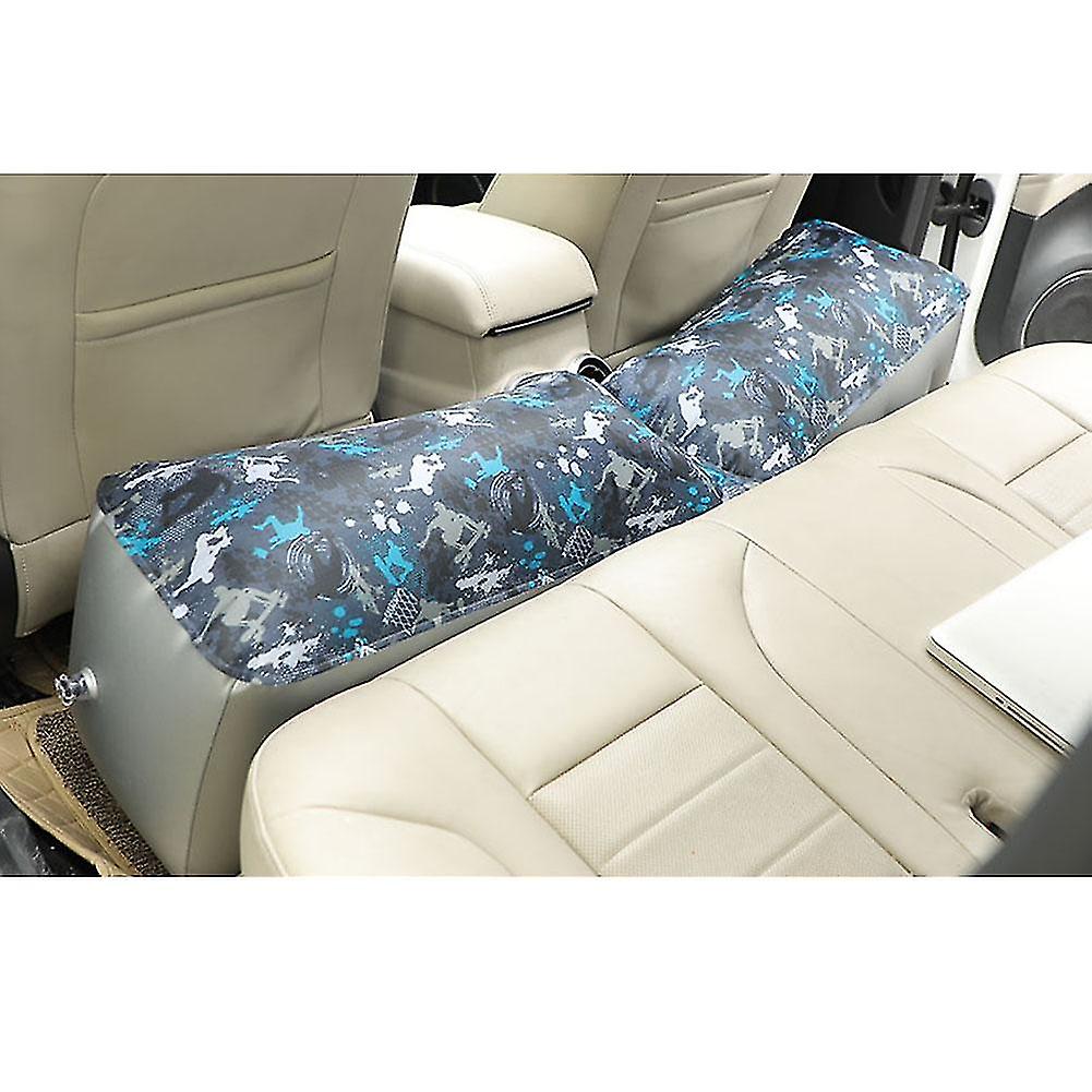 Car Mattress Inflatable Back Seat Gap Pad Printing Air Bed Cushion For Car Travel Camping