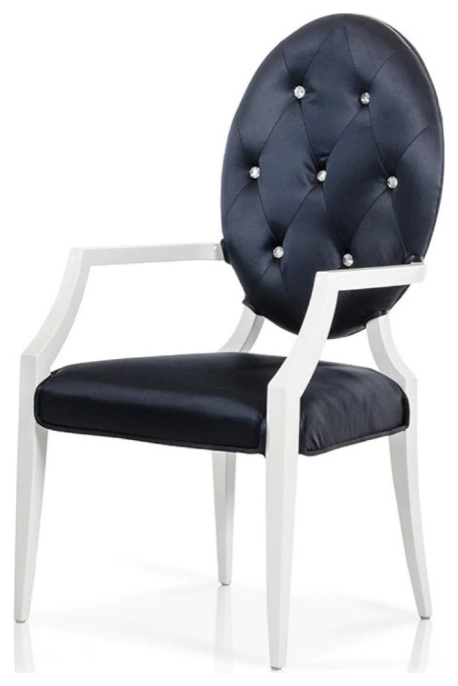 ie Modern Black Fabric Dining Chair  Set of 2   Contemporary   Dining Chairs   by Virgil Stanis Design  Houzz