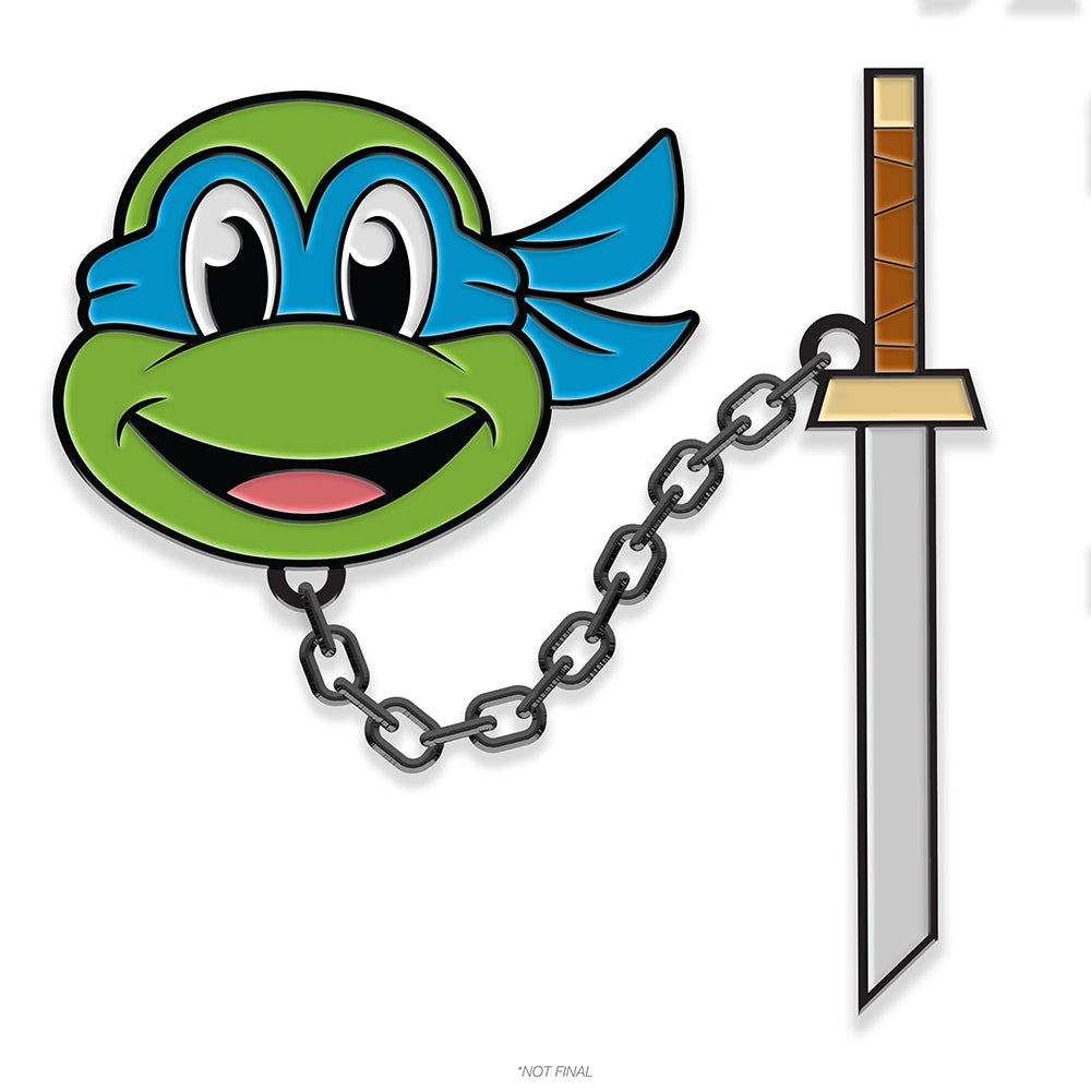 Teenage Mutant Ninja Turtles (Cartoon) – 2” Interactive Enamel Pins (PRE-ORDER)