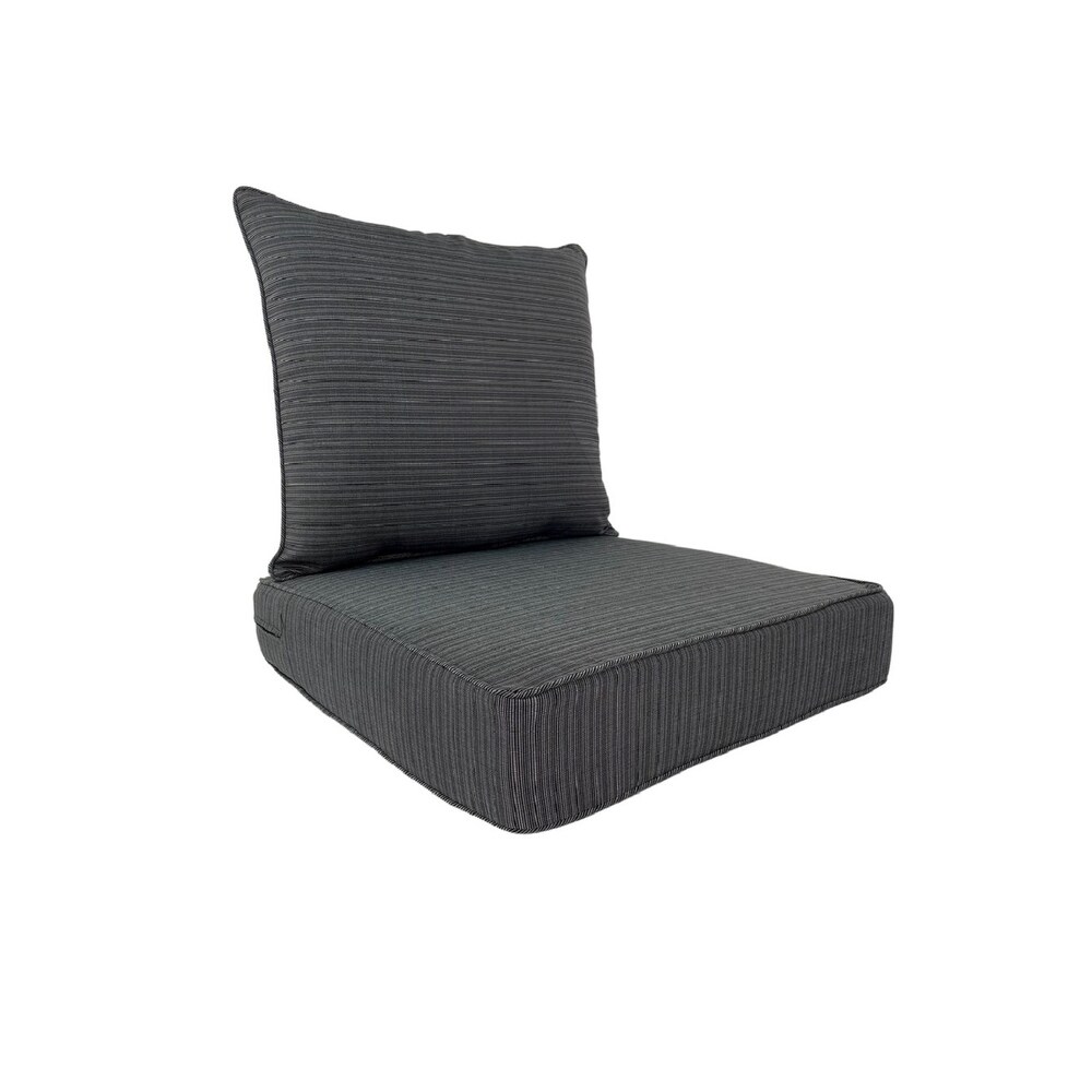 Outdoor Deep Seat Club Cushion Set of Two   24\