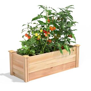 Greenes Fence 16 in. x 4 ft. x 16.5 in. Premium Cedar Raised Garden Bed RC164818P