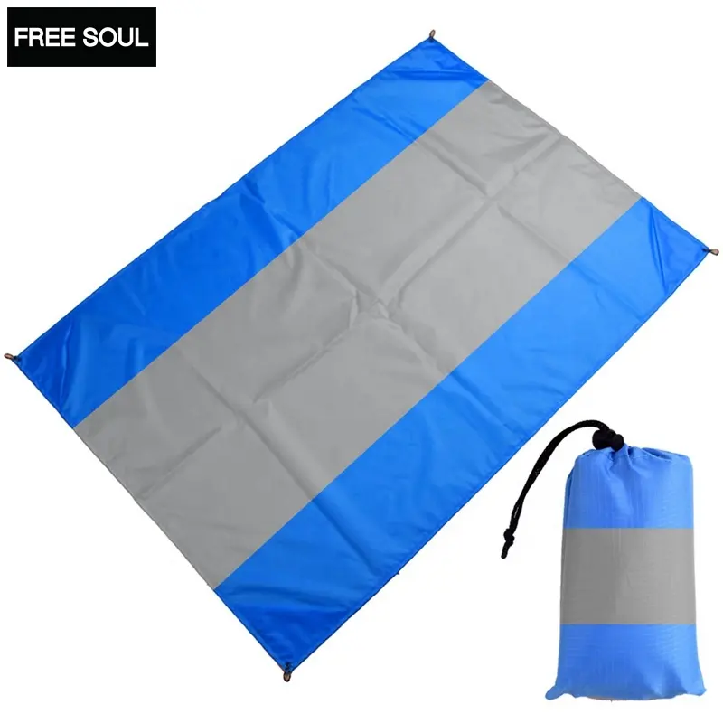 Portable Picnic Mat Lightweight Beach Pocket Blanket Compact sea Blanket for Picnic Camping Hiking Waterproof Sand Free Mat