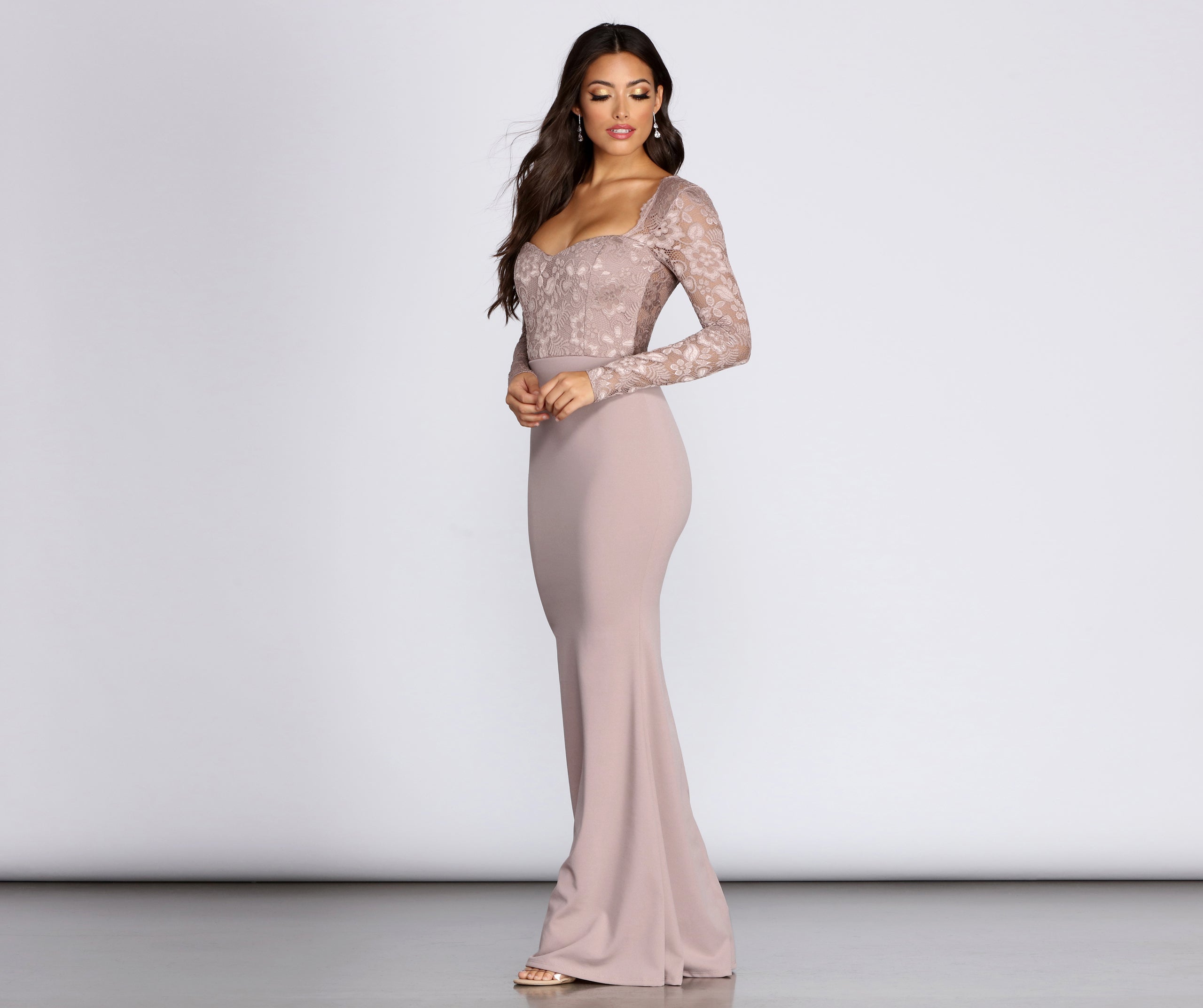 Lacey Mermaid Formal Dress