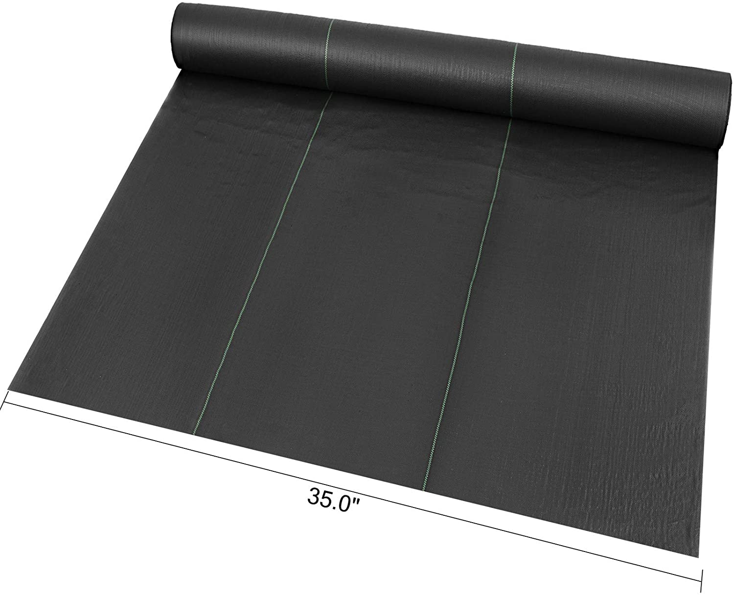 VEVOR 3ft x 300ft Premium Weed Barrier Fabric Heavy Duty 3.2OZ, Woven Weed Control Fabric, High Permeability Good for Flower Bed, Geotextile Fabric for Underlayment, Polyethylene Ground Cover