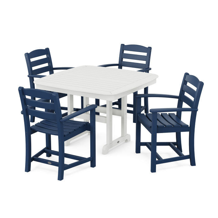 Polywood La Casa Café 5-Piece Dining Set with Trestle Legs PWS919-1