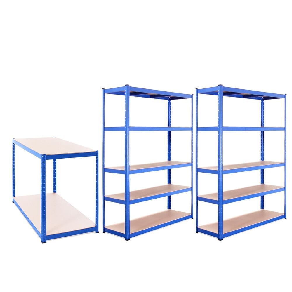 5 Tier Boltless Shelving Unit (set of 2) Plus Workbench