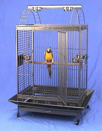 4 Size， Castle Playtop Parrot Cage For Large Macaws Cockatoos African Grey Amazon (40