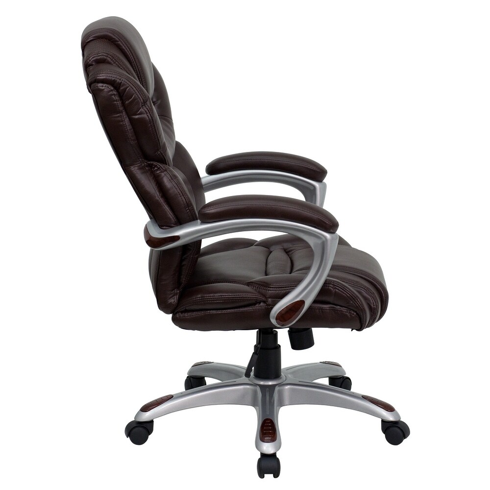 High Back Executive Swivel Ergonomic Office Chair with Accent Layered Seat