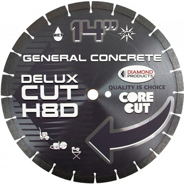 Diamond Products Delux Cut H8D General Concrete Diamond Blade - 14