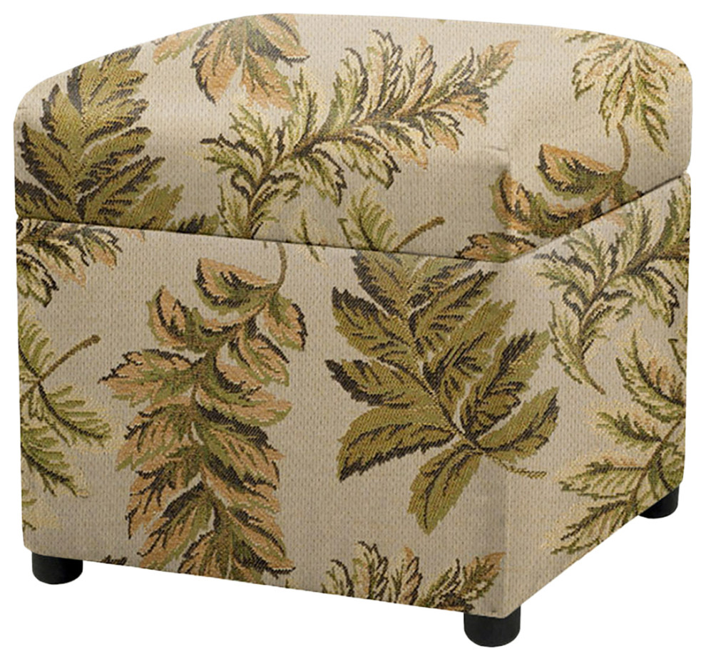 Jacob 18 quotSouthwestern Storage Cube Ottoman   Traditional   Footstools And Ottomans   by Jennifer Taylor Home  Houzz