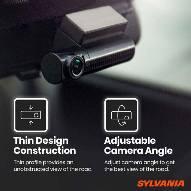 Sylvania Roadsight Stealth Combined 280 Degree View Dash Camera And Rear Camera Bundle With 32gb Memory Card Loop Recording And G Sensor