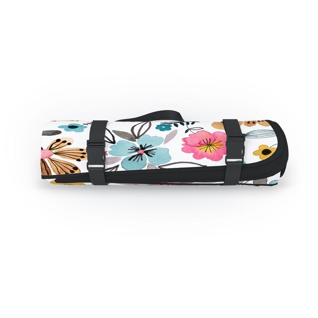 Ninola Design Spring Tigers And Flowers Picnic Blanket Deny Designs