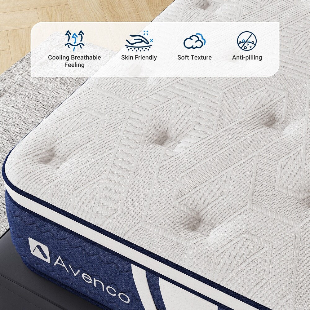 Avenco 12 inch Medium cooling Gel Memory Foam Mattress in a Box