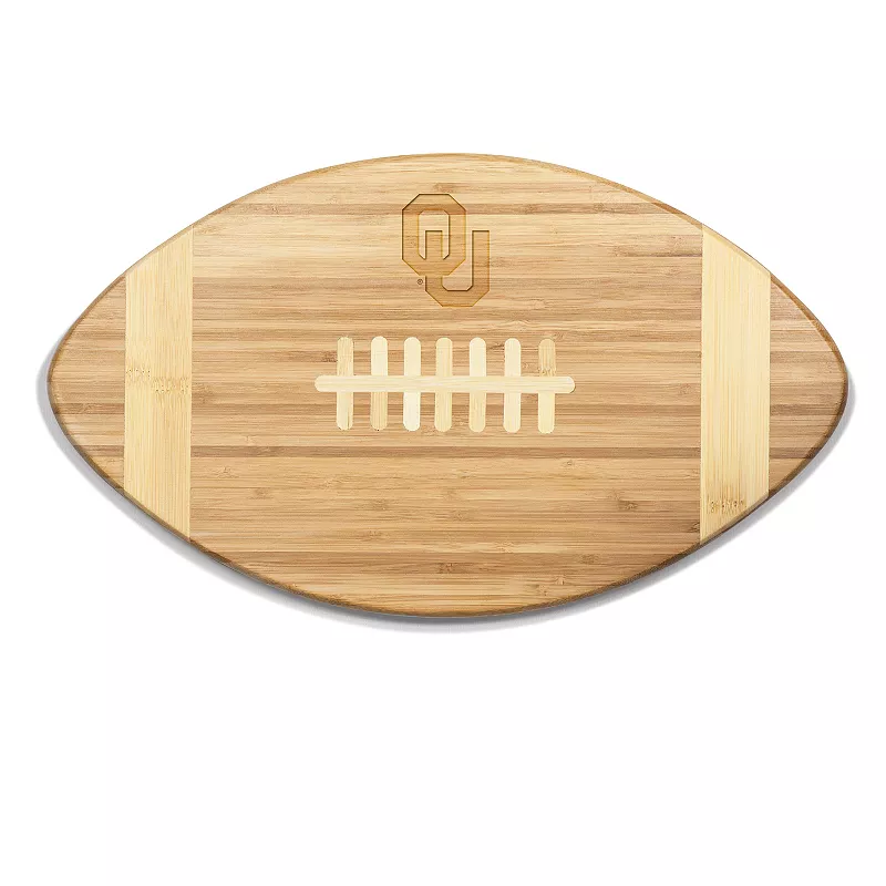 Oklahoma Sooners Touchdown Football Cutting Board Serving Tray