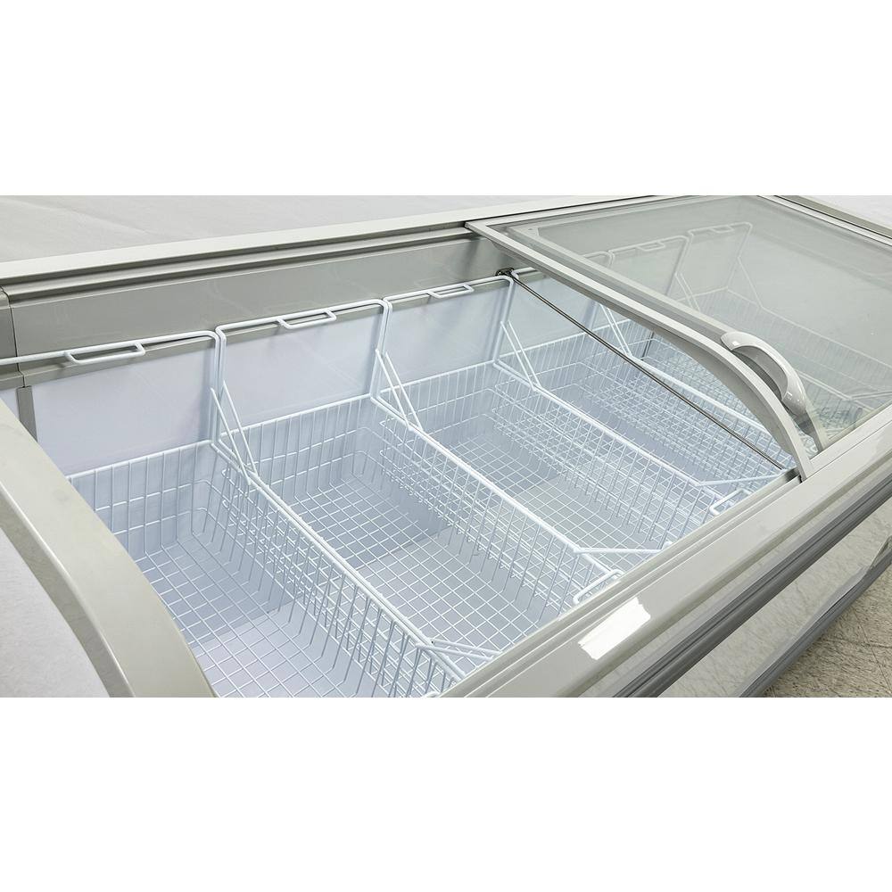 Cooler Depot 79 in. W 16.77 cu.ft. Manual Defrost Commercial Chest Freezer in White DXXWD-700Y