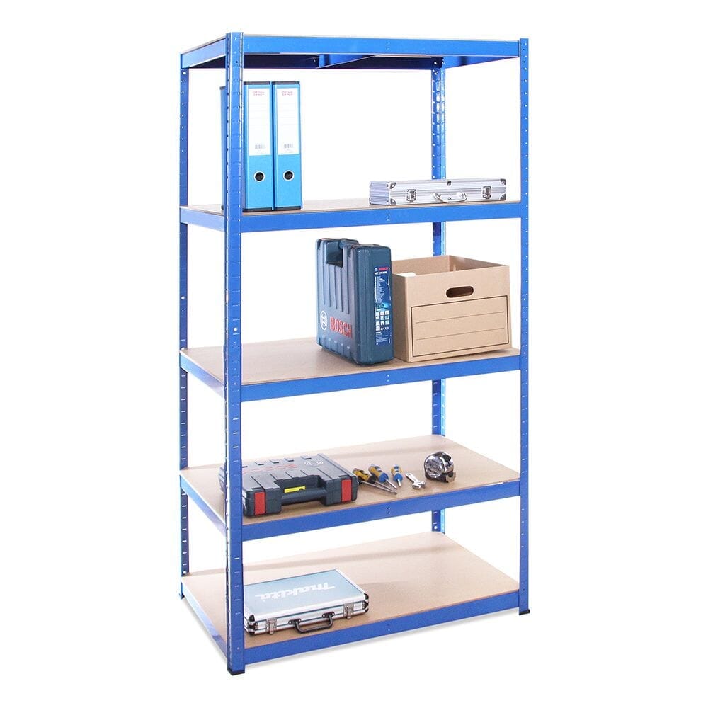 5 Tier Boltless Shelving Unit (set of 3) Plus Workbench