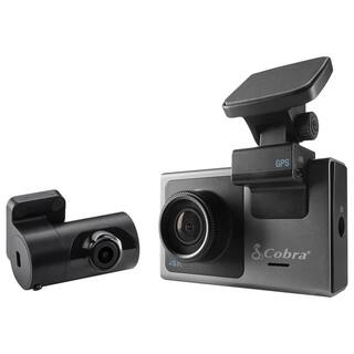 Cobra Ultimate Smart 4K Ultra HD Dash Cam with 1080p Full HD Rear Vew Accessory Camera SC400D