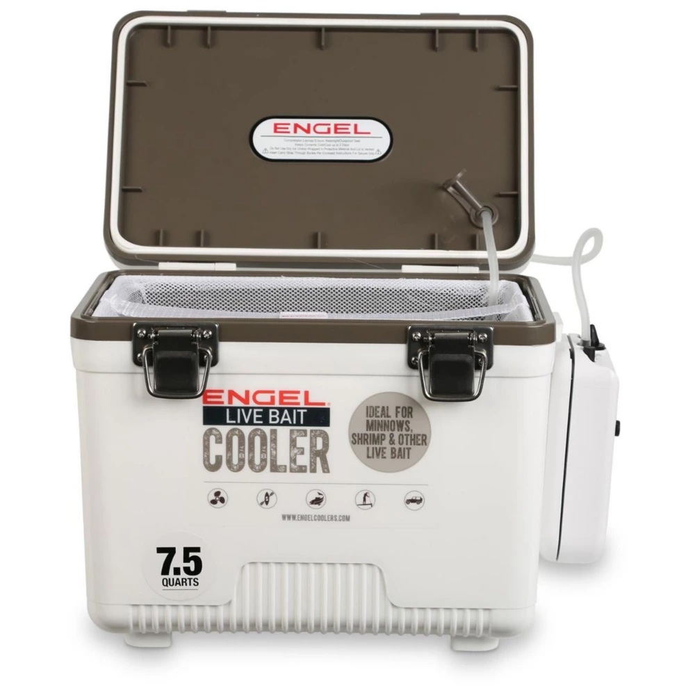 Engel 7.5 Qt Live Bait Cooler， White