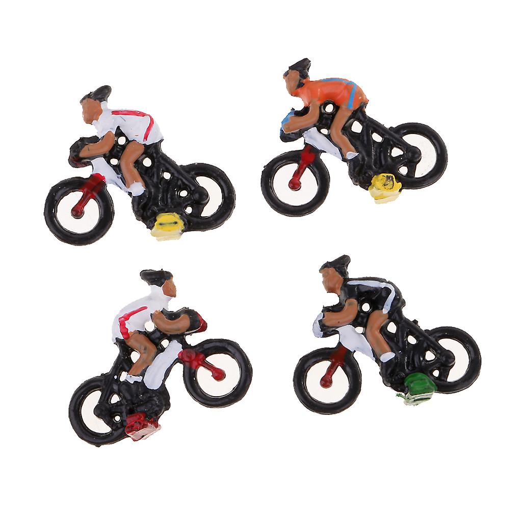 Born Pretty 12pcs 1:87 Scale Mini People Figure Cyclist Toys For Diorama， Model Trains， Architecture Projects Rider Model Landscape Layout