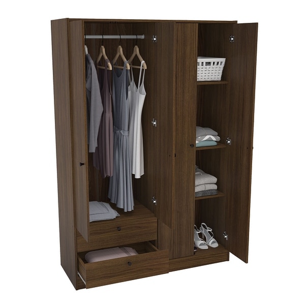 Polifurniture Denmark 4 Door / 2 Drawer Wardrobe - - 35891875