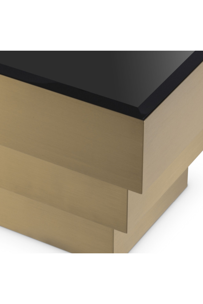 Brass Square Layered Side Table  Eichholtz Diaz   Contemporary   Side Tables And End Tables   by Oroa   Distinctive Furniture  Houzz