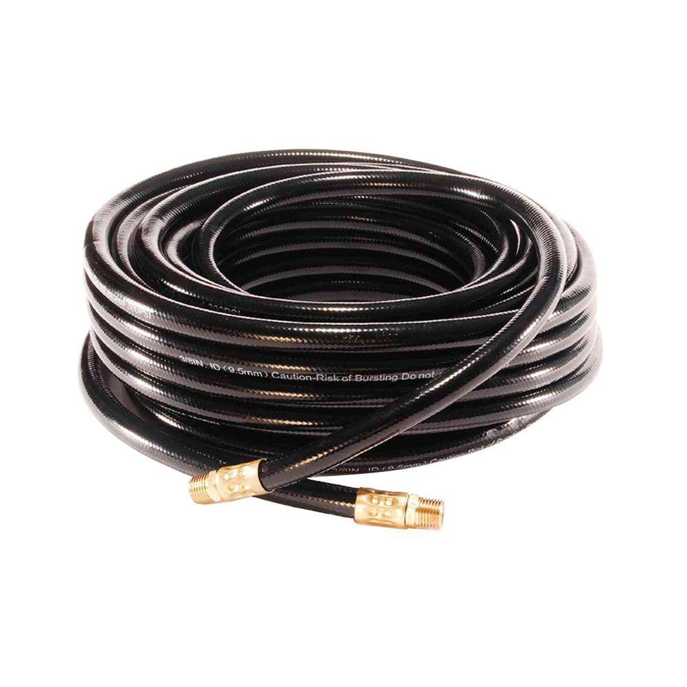 Primefit 300 PSI 38 in. x 50 ft. Air Hose for 14 in. NPT Male Ends PVC380503