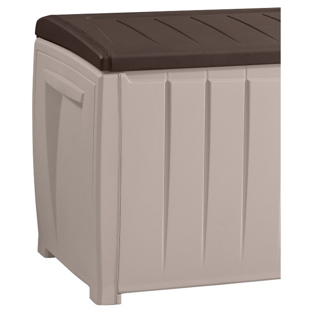 Novel 90 Gallon Outdoor Storage Box Beige brown Keter