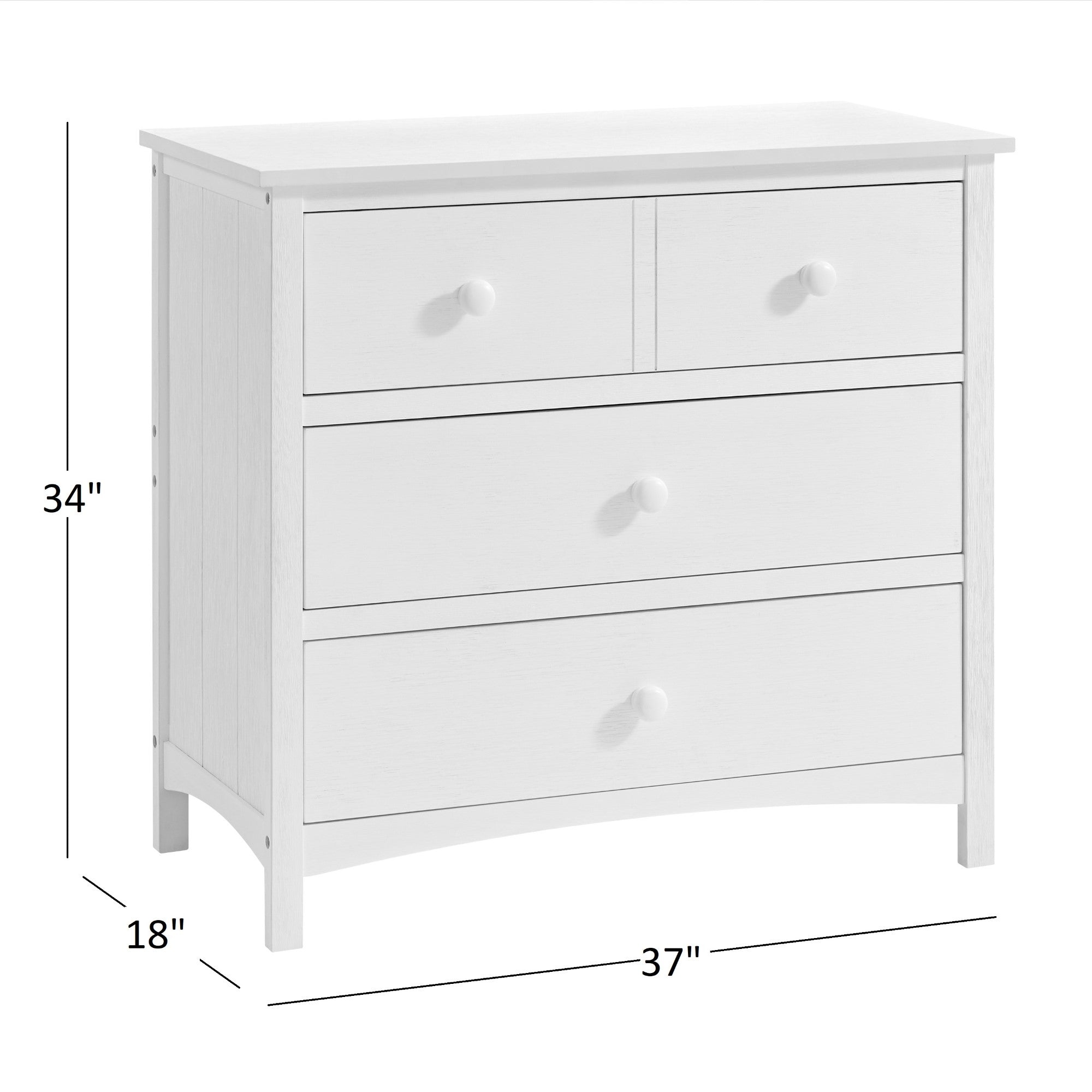 Oxford Baby Castle Hill 3-Drawer Dresser, Barn White