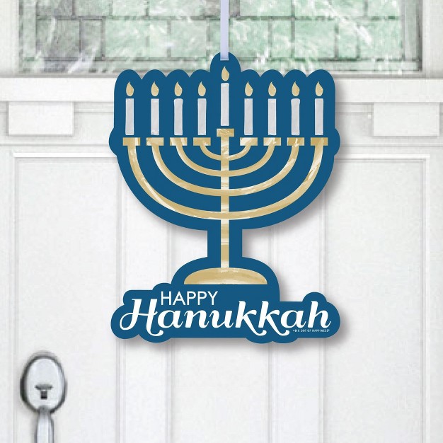 Big Dot Of Happiness Happy Hanukkah Hanging Porch Chanukah Holiday Party Outdoor Decorations Front Door Decor 1 Piece Sign